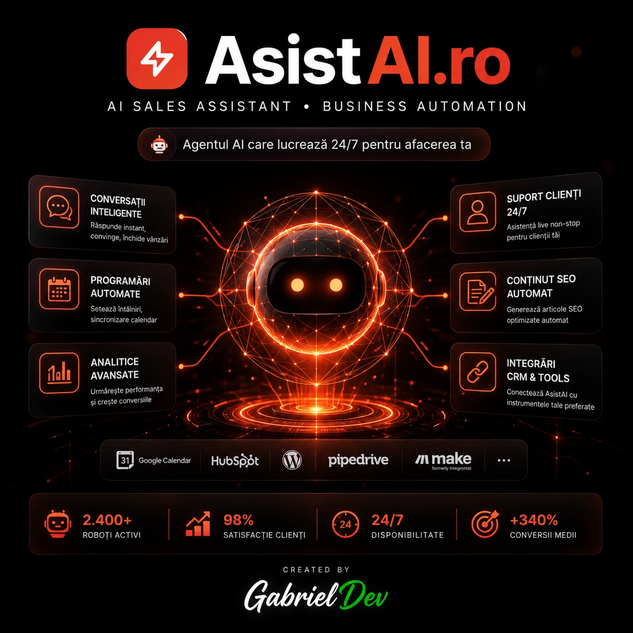 Proiect: AsistAi.ro – Platformă SaaS de Chatbot Inteligent