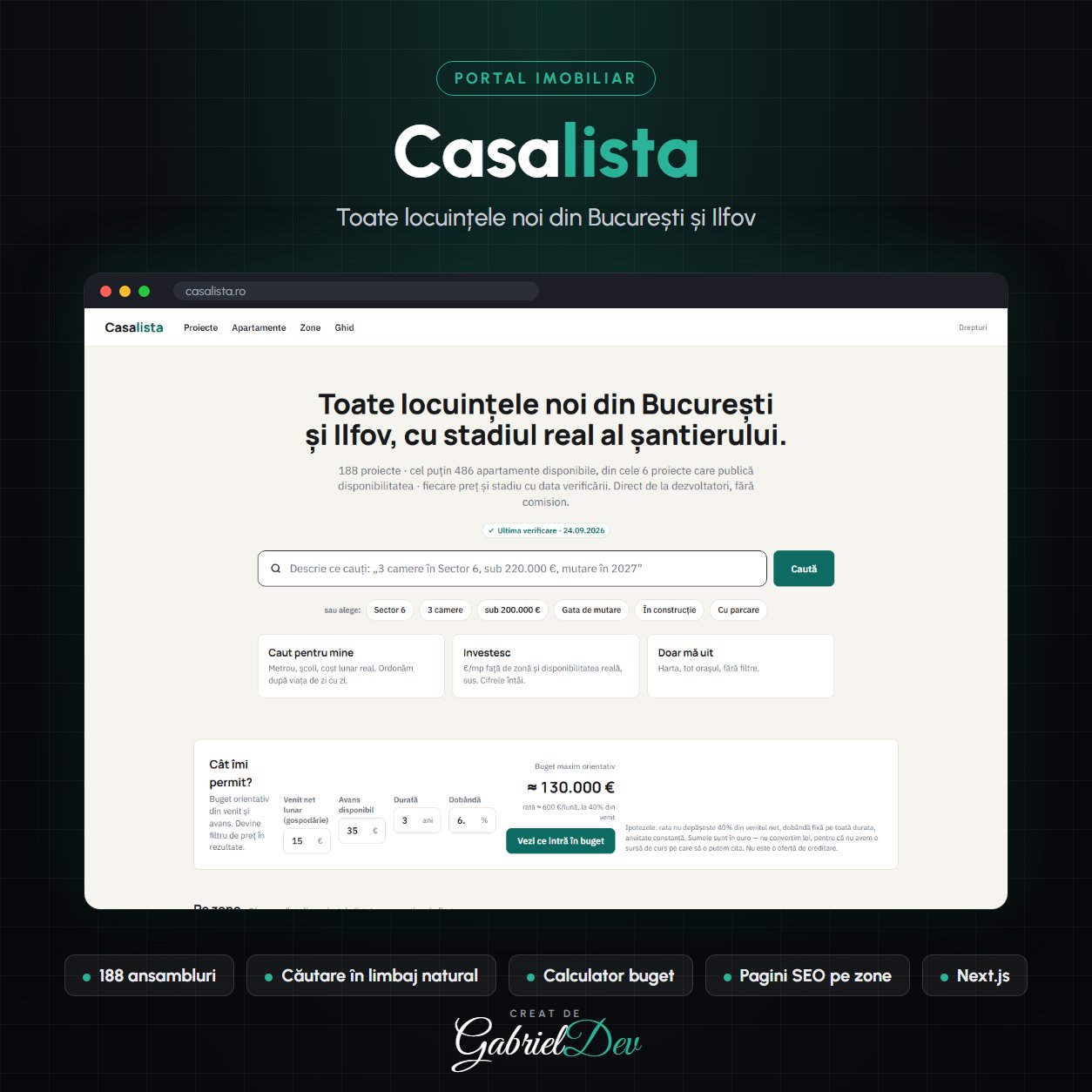 Casalista – Portal cu Toate Locuințele Noi din București și Ilfov